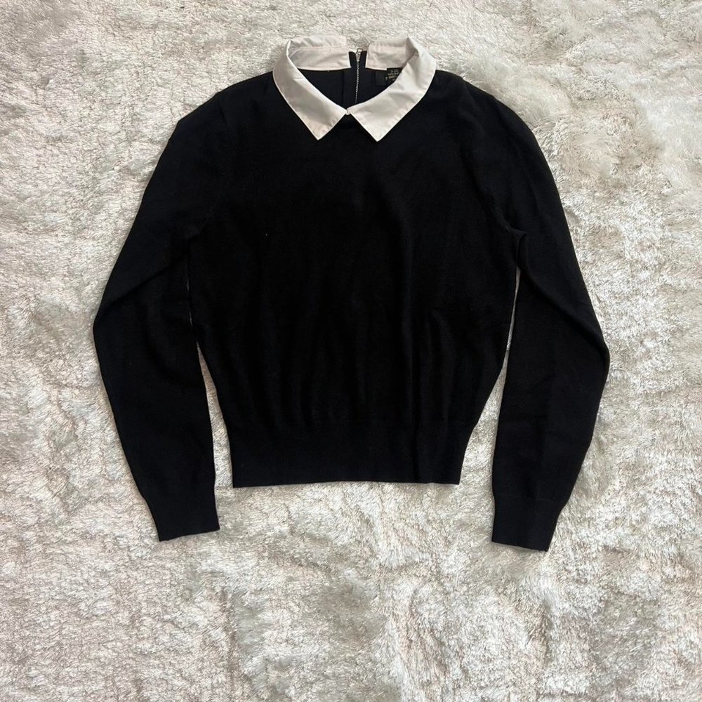 Collared Black Sweater